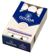 Gouda Tea Lights Wit - 45 pieces