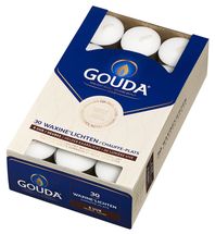 Gouda Tea Lights Wit - 30 pieces