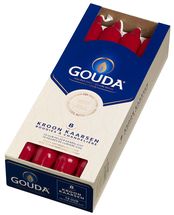 Gouda Dinner Candles Ruby red - 8 Pieces