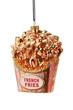 Christmas Tree Decoration French Fries Gold
