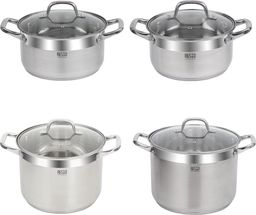 Resto Kitchenware Cooking Pan Libra 3.6 + 4.6 + 8 + 10 Liter - Induction and all other heat sources
