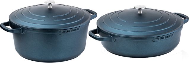 Westinghouse Pan Set Performance (Roasting Pan + Snack Pan) ø 28 cm - Blue - Induction and all other heat sources