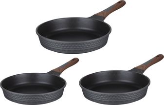 Resto Kitchenware Frying Pan Set Capella ø 24 + 26 + 28 cm - Induction and all other heat sources
