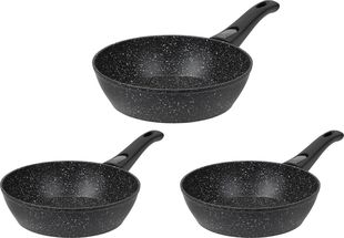Resto Kitchenware Frying Pan Leo ø 24 + 26 + 28 cm - Induction and all other heat sources