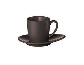 ASA Selection Espresso Cup and Saucer Cuba Maroon 60 ml