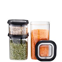 Gefu Glass Storage Jar Set Pantry 3-Piece