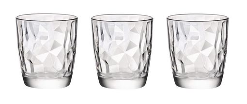 Bormioli Rocco Water Glasses Diamond 300 ml - 3 Pieces
