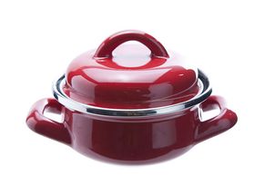 Cosy &amp; Trendy Emaille Soup Pot Red 0.4 L