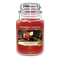 Yankee Candle Large Apple &amp; Sweet Fig - 17 cm / ø 11 cm