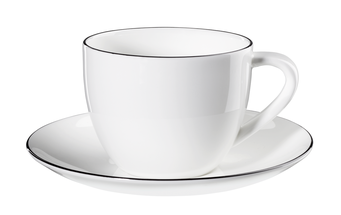 ASA Selection Cup and Saucer A Table Ligne Noire 250 ml