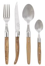 Jay Hill Cutlery Set Laguiole Olive Wood 4-Piece