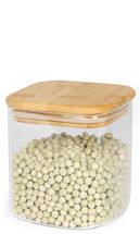 Sareva Storage Jar Glass / Bamboo 800 ml