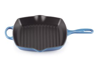 Le Creuset Griddle Pan Signature Azure 26 x 26 cm - Enamelled non-stick coating