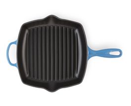 Le Creuset Griddle Pan Signature Azure - 26 x 26 cm - enamelled non-stick coating