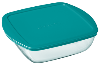 Pyrex Oven Dish with Lid Cook & Store 25 x 22 x 5 cm