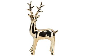 Cosy &amp; Trendy Christmas Deer Gold 28 cm
