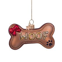 Vondels Christmas Tree Decoration / Bauble Dog Bone