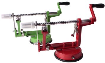 Apple Peeler Aluminium with Suction Cup Red Green