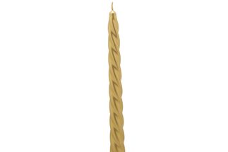 Cosy &amp; Trendy Twisted Candle Gold 23 cm - 4 Pieces