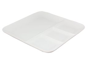 Fondue Plate White 25 x 25 cm