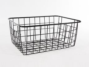 Storage Basket Black 24 x 18 cm