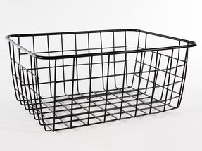Storage Basket Black 28 x 22 cm