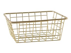 Storage Basket Gold 20 x 15 cm 