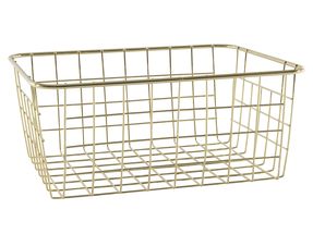 Storage Basket Gold 28 x 22 cm