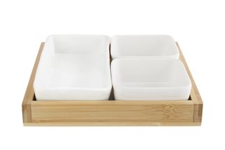 Cosy &amp; Trendy Serving Board with 3 Cups