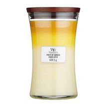 WoodWick Scented Candle Large Trilogy Fruits of Summer - 18 cm / ø 10 cm 