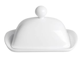 Butter Dish White 19 x 13.5 cm