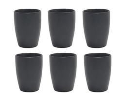 Coffee Cups Black Tie 340 ml - Set of 6