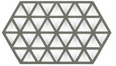 Zone Denmark Trivet Triangles - Olive Green - 24 x 14 cm