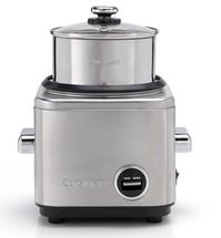Cuisinart Rice Cooker Classic - CRC800E - non-stick - steam function - 12 person - Frosted Pearl - 1.4 Liter