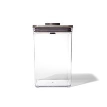 OXO Storage Jar POP Steel Square 4.2 Litres