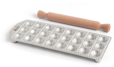 Marcato Ravioli Maker with Rolling Pin - 24 Sections