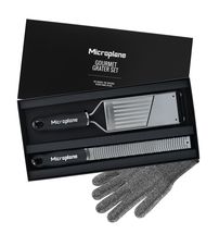 Microplane 2 Graters + Glove Gourmet