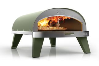 ZiiPa Pizza Oven Piana - Gas model - with Thermometer - Eucalyptus - for ø 30 cm pizzas