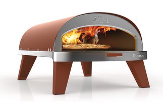 ZiiPa Pizza Oven Piana - Gas model - with Thermometer - Terracotta - for ø 30 cm pizzas