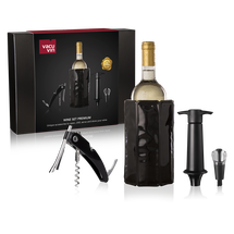 Vacu Vin Wine Set Premium - Black - 4-Piece