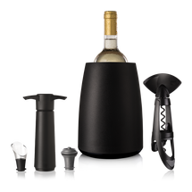 Vacu Vin Wine Set Elegant - Black - 4-Piece