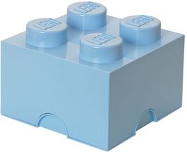 LEGO® Storage Box Light Blue 25x25x18 cm
