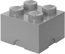 LEGO® Storage Box Grey 25x25x18 cm