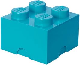 LEGO® Storage Box Turquoise 25x25x18 cm