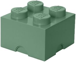 LEGO® Storage Box Army Green 25x25x18 cm