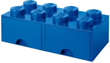 LEGO® Storage Box with Drawers Blue 50x25x18 cm