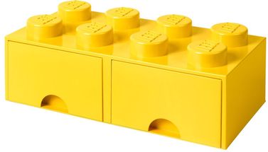 LEGO® Storage Box with Drawers Yellow 50x25x18 cm