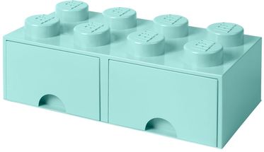LEGO® Storage Box with Drawers Azure Blue 50x25x18 cm