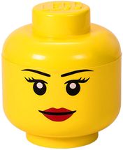 LEGO® Storage Box Hoofd Girl Ø16x18.5 cm