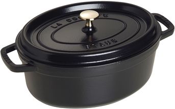Staub Casserole Oval Cocotte Black - ø 29 cm / 4.2 Liter